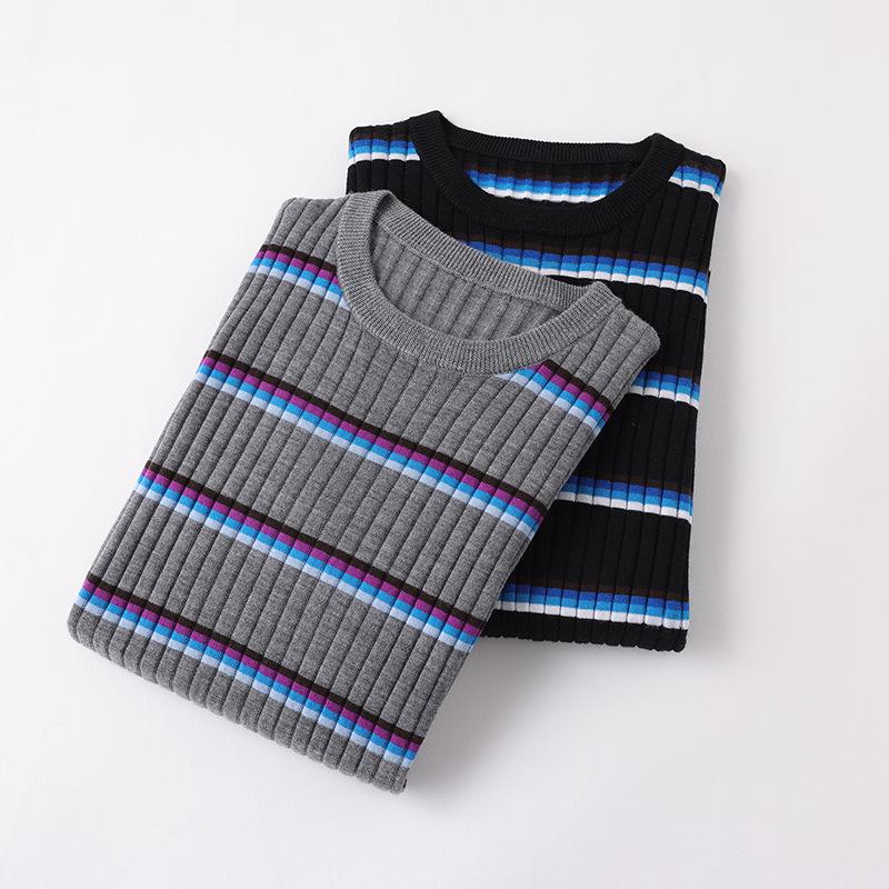 Leka Sha 100% Pure Wool Round Neck Long Sleeve Base Layer Pullover