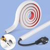 78 Inch Wall Cable Manager Self Adhesive PVC Wire Storage Slot Home Office Flexible Cable Concealed Sleeve 0.59 Inches Wide 0.39 Inches High