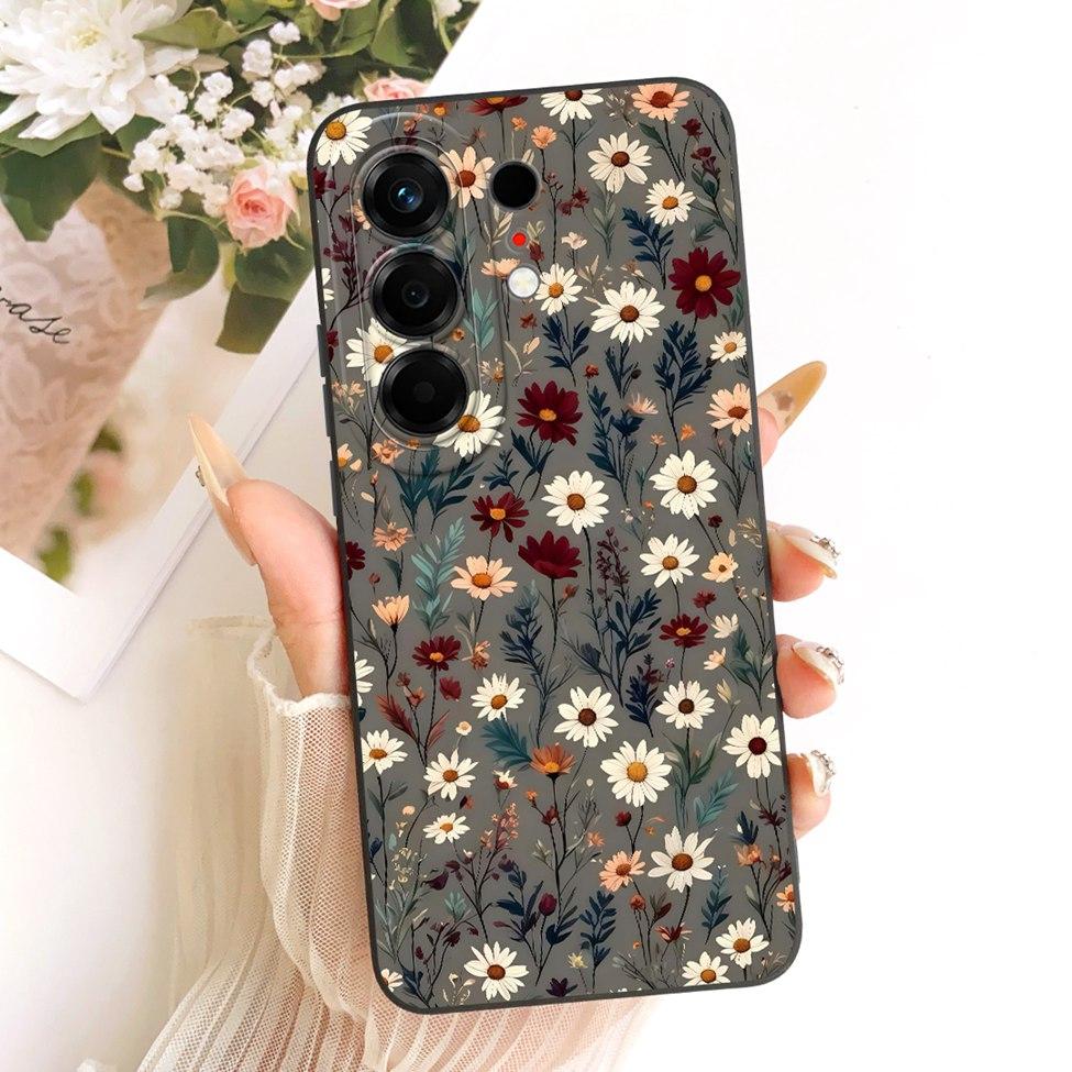 Hülle Für Tecno Camon 50 4G Cover CN5 Luxus Mode Blumen Kawaii Niedlich Bemalt Stoßfest Silikonhülle Für Techno Camon 50 4G
