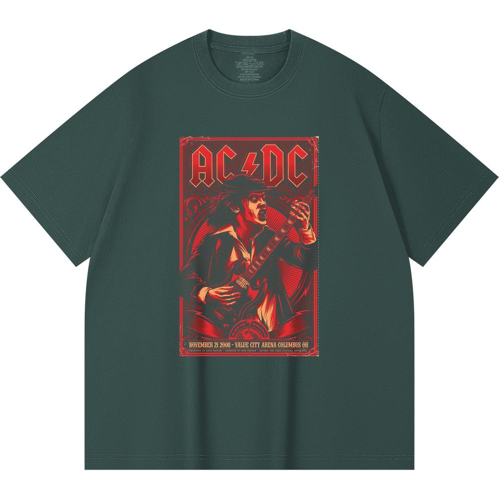 230 G/m² 100% Bomull Heavy Metal T-shirt Rockband Populärmusik Tryck Unisex Tung Bomulls-T-shirt