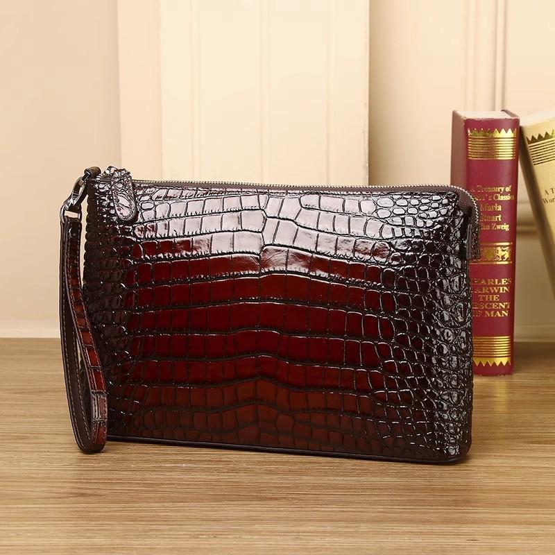 Business Men Work Crocodile Real Leather