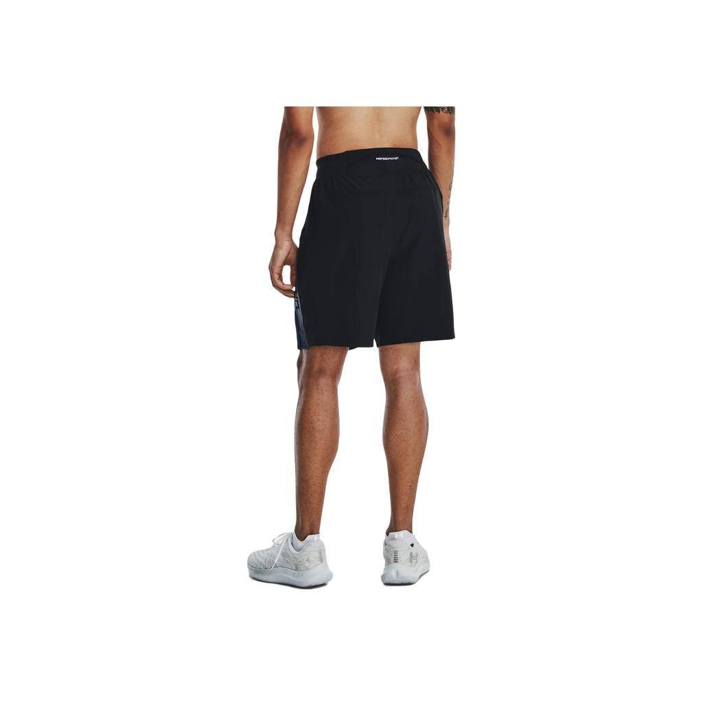 Under Armour Elastic Waist Straight-Leg 7-Inch Running Shorts Men Bottoms Black 1377003-001