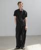 Dekkoloso [Set] Cool Linen-Like Short Sleeve Set [Black]