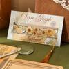 Multi-functional Metal Bookmark Flower Series Colorful Bronzing Book Mark Ruler Book Pages Mark Tool Gift