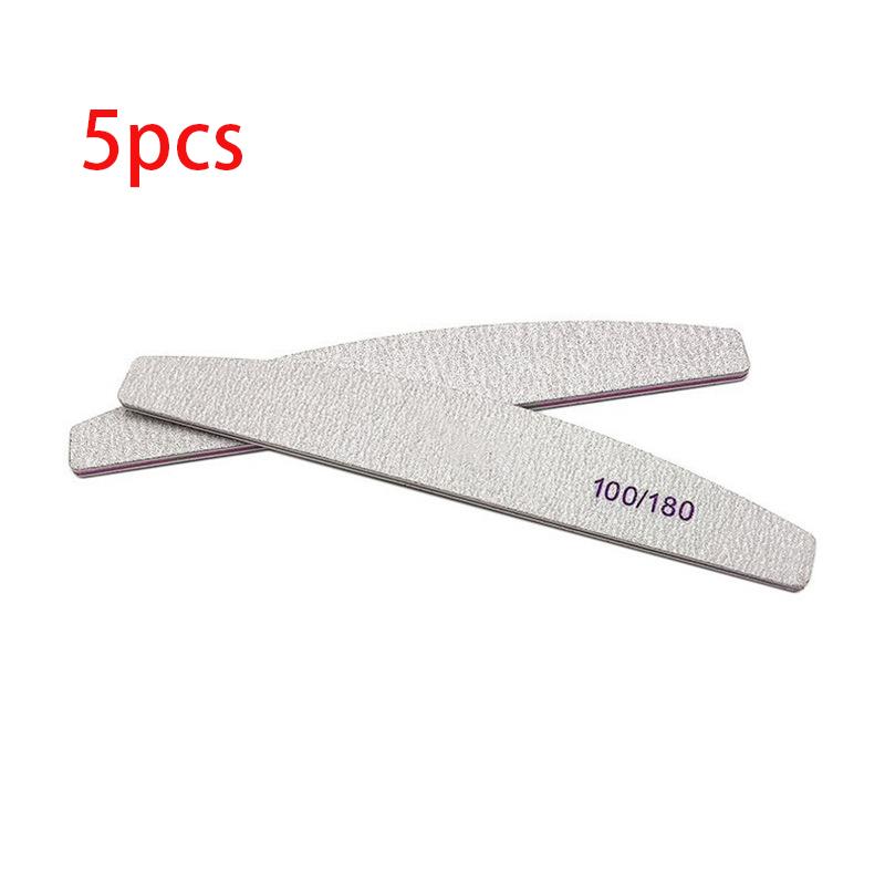 

5 шт./лот Пилка для нігтів Мікс кольорів Ліми 80/100 грит Професійна наждачний папір Засіб для видалення кутикули Бафи Манікюрний набір інструментів 5pcs