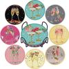 DIY Diamond Painting Point Diamond Coaster, Full Diamond Round Valentine's Day Thermal Insulation Mat, Diamond Painting Coaster