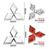 ABS Car Inner Steering Wheel Center Sticker Badge For Mitsubishi Asx Outlander Xl 3 Lancer Pajero 4 L200 Galant Lancer 10 9 X EX