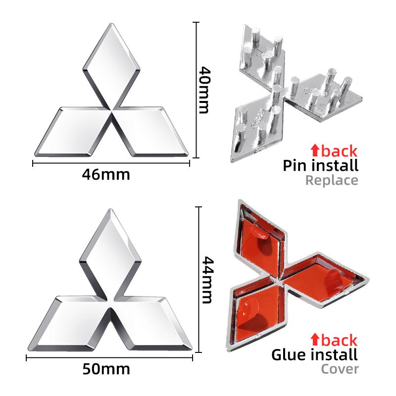 ABS Car Inner Steering Wheel Center Sticker Badge For Mitsubishi Asx Outlander Xl 3 Lancer Pajero 4 L200 Galant Lancer 10 9 X EX