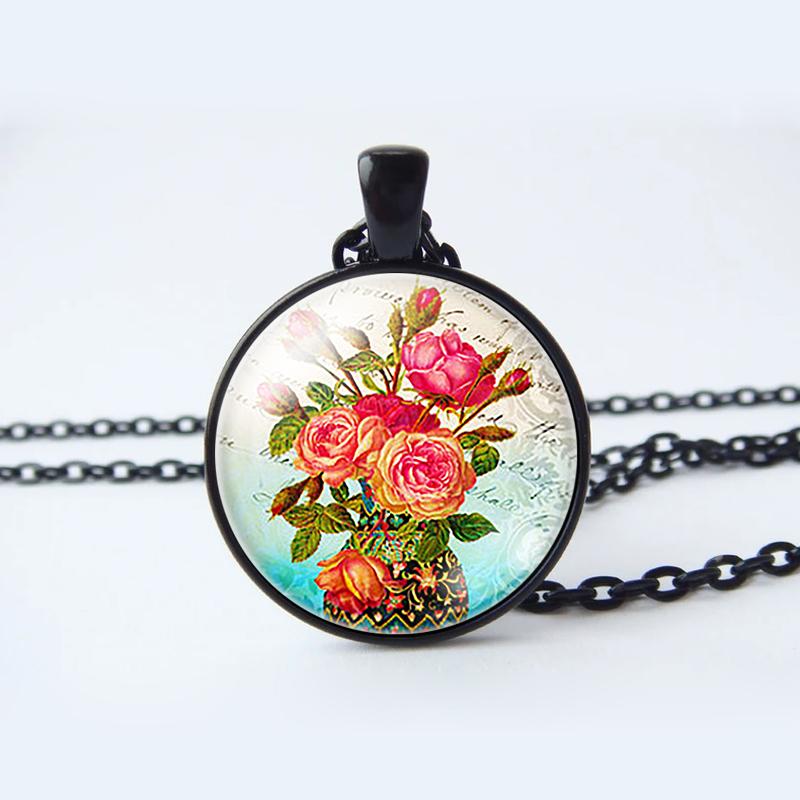 Collier Réglable Résine Fleur Et Chaînette émaillée Pour Femme : Par