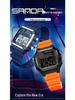 SANDA Square Multi-Function Digital Sports Watch: Waterproof, Luminous, Ideal for Students and Parties