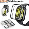Tempered Glass+PC Case For Xiaomi Redmi Watch 5 Active/Lite Cover Soft TPU Screen Protector Watch Cases For Redmi Watch 5 Lite