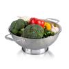 Stainless Steel Colander With Double Handle Food Pasta Strainer Basket With Self-Draining Solid Ring Base Fine Mesh Filter