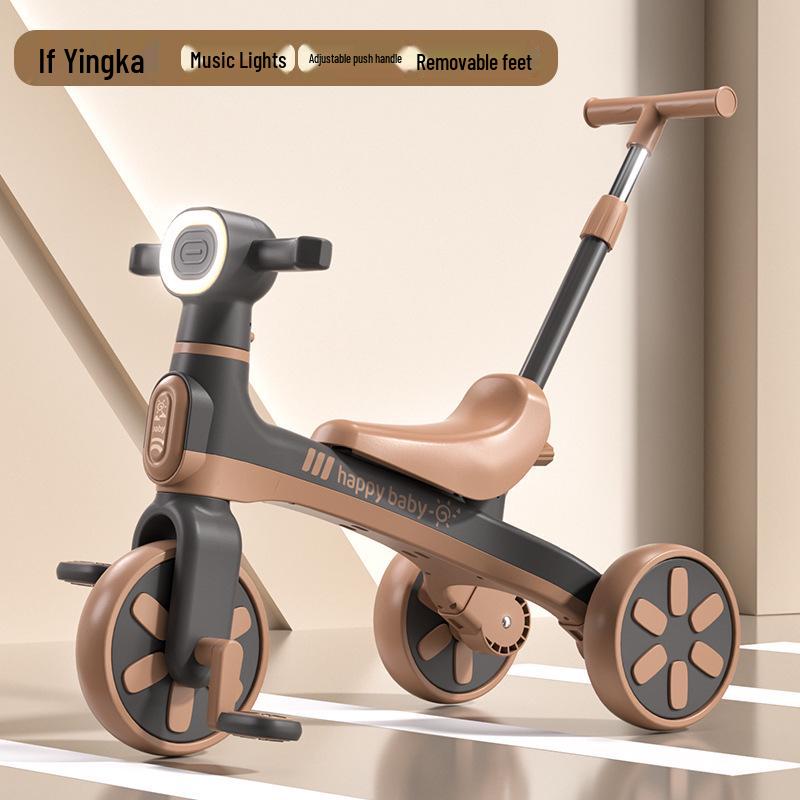 Multifunctional Children's Tricycle & Balance Bike with Music - Lightweight Outdoor Pedal Stroller