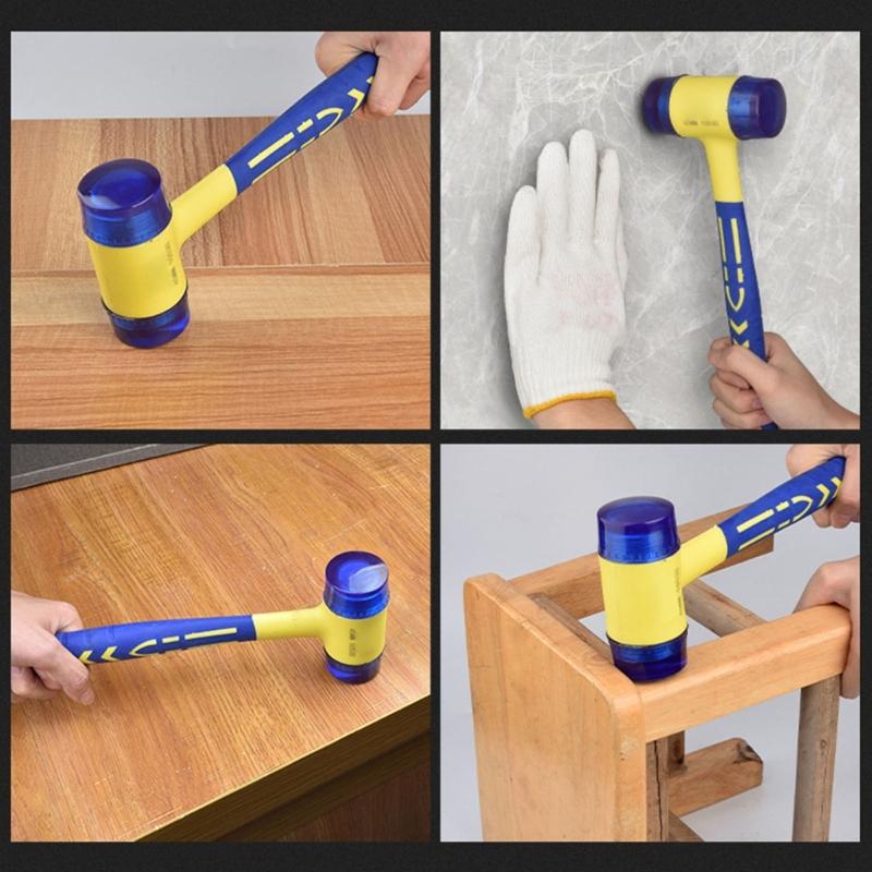 Multifunction Ergonomic Antivibration Rubber Hammer Professional for Safe Electrical Installation And Home Repair Tasks
