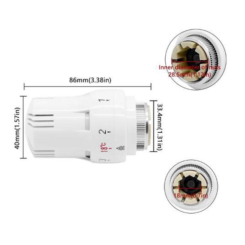 Thermostatic Radiator Valve Pneumatic Temperature Control Valves Remote Controller Radiator Head For Heating System Valve-Tool