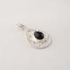Black Tourmaline Gemstone 925 Sterling Silver Handcrafted Designer Pendant 1.40" For Birthday Gift PP-19-16