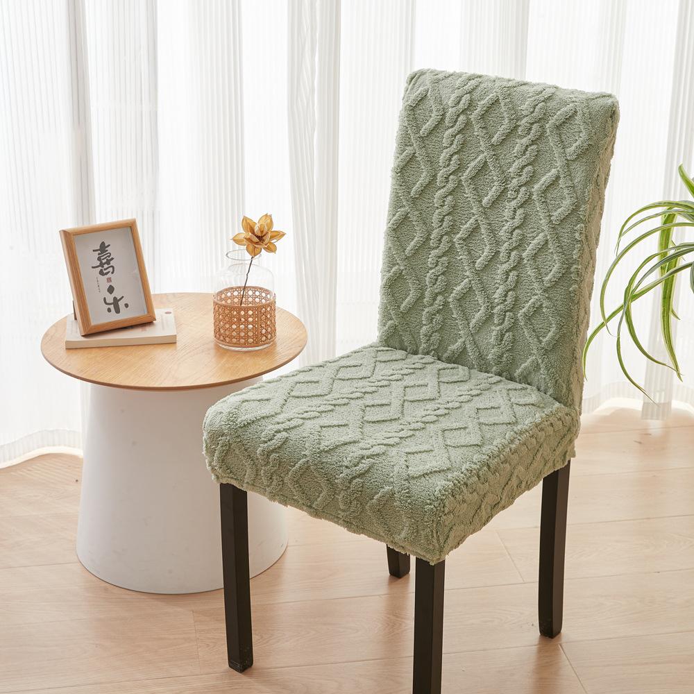 

2024 Утолщенная Ткань Эластичный Универсальный Чехол для Обеденного Стула Чехол для Табурета Подушка для Стула Спинка Интегрированный Short skirt зелёный