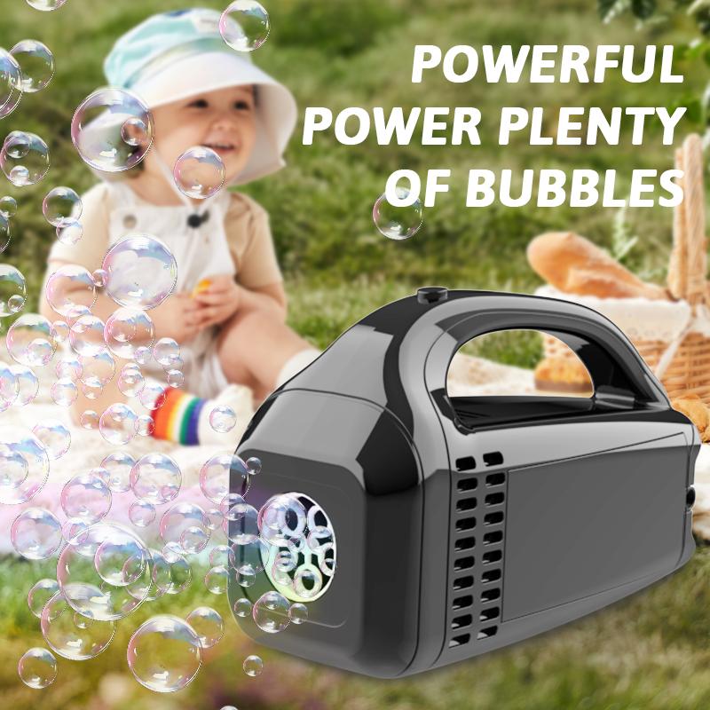 Kinder Hand-Seifenblasenmaschine Licht Seifenblasen Spielzeug Eltern-Kind Interaktiv Outdoor Hochzeitsspiel ohne Batterie Seifenblasenwasser