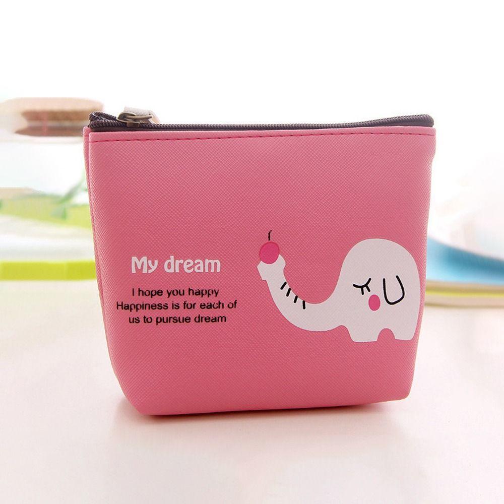 

Хранение Милые животные Кошелек для монет Мультфильм Мини Косметичка Простой Мини Кошелек Девочки розы красного