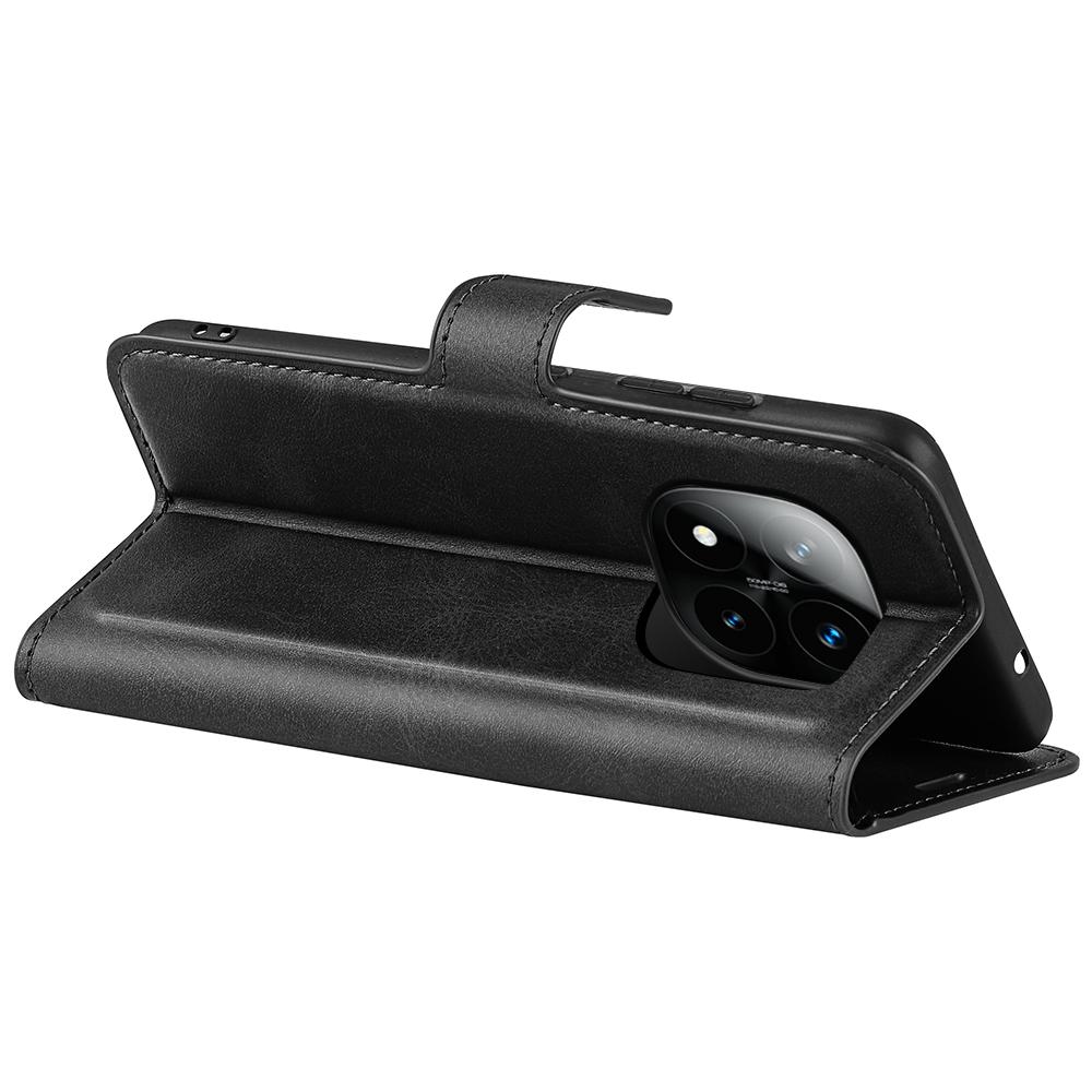 For Xiaomi Redmi Note 14 Pro+ 5G Stand Case Anti-Scratch Calf Texture Leather Phone Cover