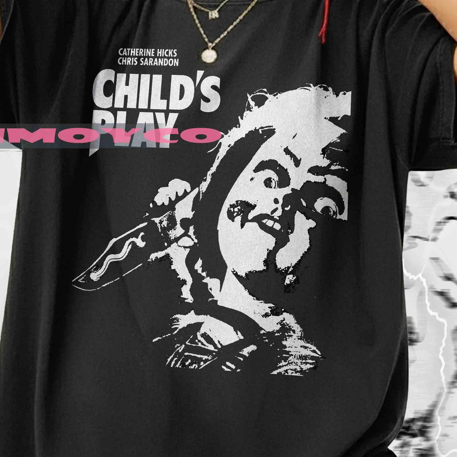 Chucky Graphic Tee, Child s Play Horror T-Shirt M