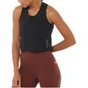 Salomon Solid Color Breathable Running Vest Women tops Black LC2190800