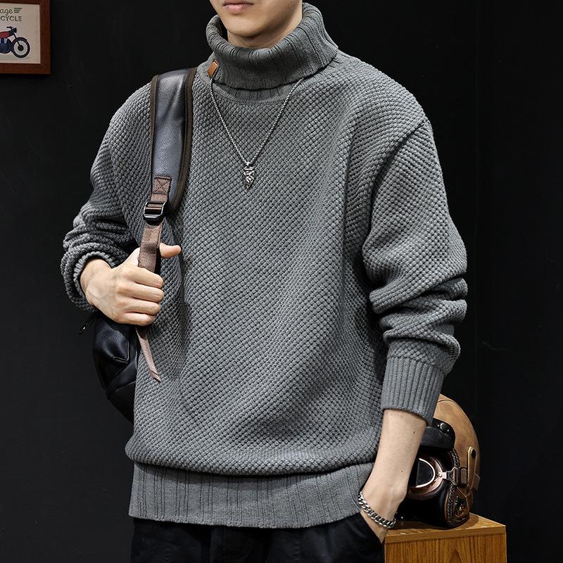 Men's Winter 2025 Loose Heavy Knit Plus Size Trendy Jacket