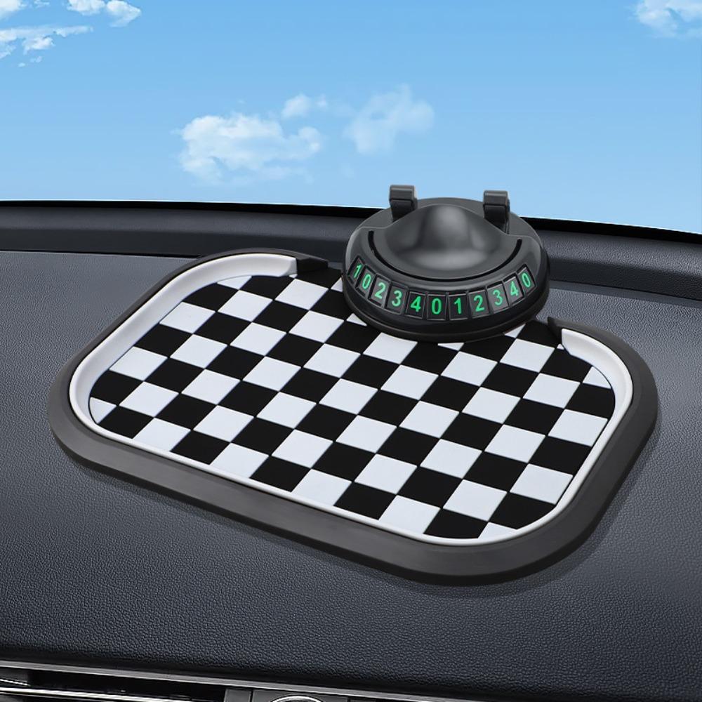 Three-In-One Design Car Phone Holder Non-Slip Pad Phone Holder Auto Organization