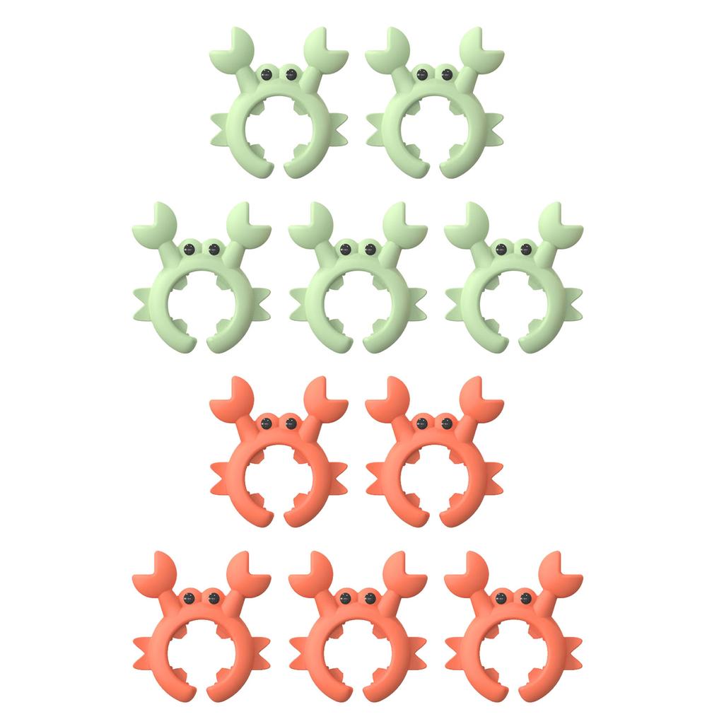 Set mit 5 bunten Silikon-Löffelablagen, hitzebeständig, Küchenspatelhalter, Mehrzweck-Organisatoren für Kochutensilien