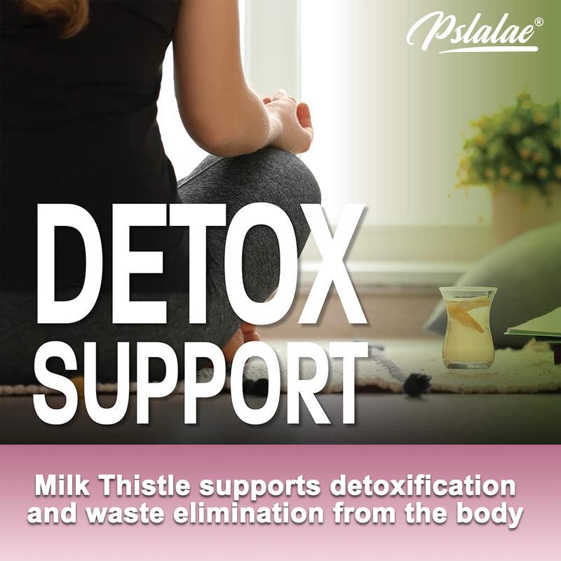 Organic Milk Thistle Capsules, Milk Thistle Extract Mixture, Nutritional Supplement, Suitable for Both Men and Women.