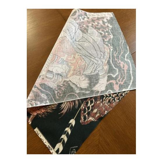 Ukiyo-e Tenugui Towel - Utagawa Kuniyoshi, Oki Jiro Hiroari - 100% Cotton, Made in Japan