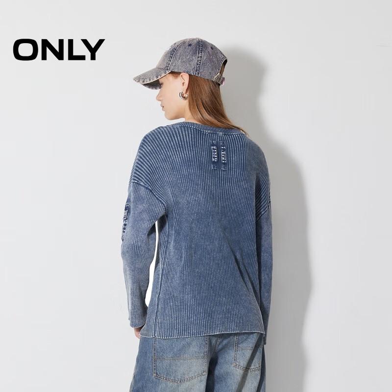 ONLY Washed Drop-Shoulder Knit Sweater