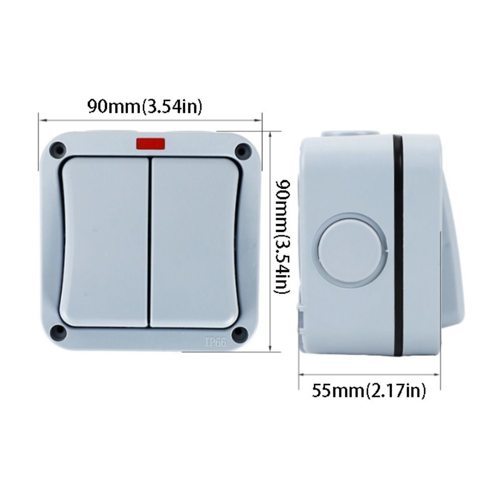 Heat Resistant IP66 Outdoor Switch Push Button Power Switch Outdoor Home Electrical