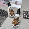 Embroidery Breathable Shoes Canvas Mens Casual Shoes