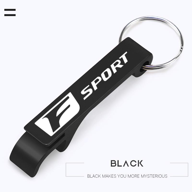 1Pcs Portable Beer Bottle Opener Car Logo Keychain Ring For Lexus FSPORT LBX NX RX 350h 450h ES UX 300e GS GX IS LS LX CT LC RC