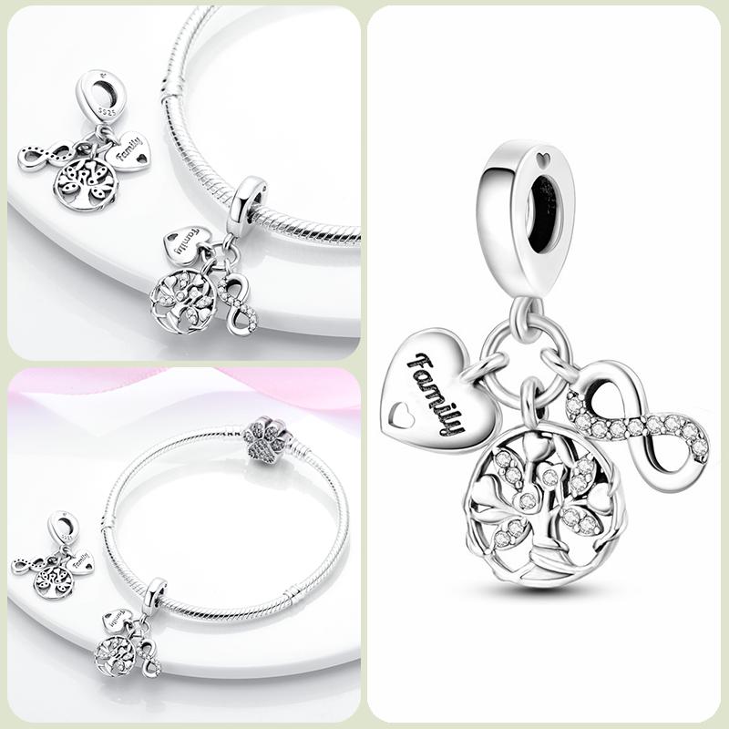 Modne koraliki zawieszki S925 ze srebra próby 925 w stylu klasycznym i romantycznym z motywem żółwia lotosu, odpowiednie do oryginalnej bransoletki DIY na prezent