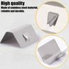 8-1pcs Car Window Baffle Accessory Clip for Car Wind / Rain Deflector Metal Fitting Clips Replacements Stainless Steel Clamp