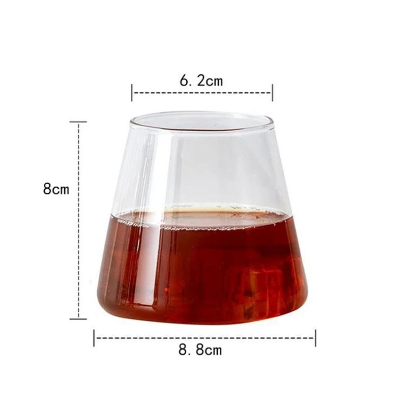 

280ml Japanese Fuji Mountain Cup Transparent Coffee Glass Cup for Home Use Milk Cold Drink Water High Borosilicate Glass Cups 280ML прозорий