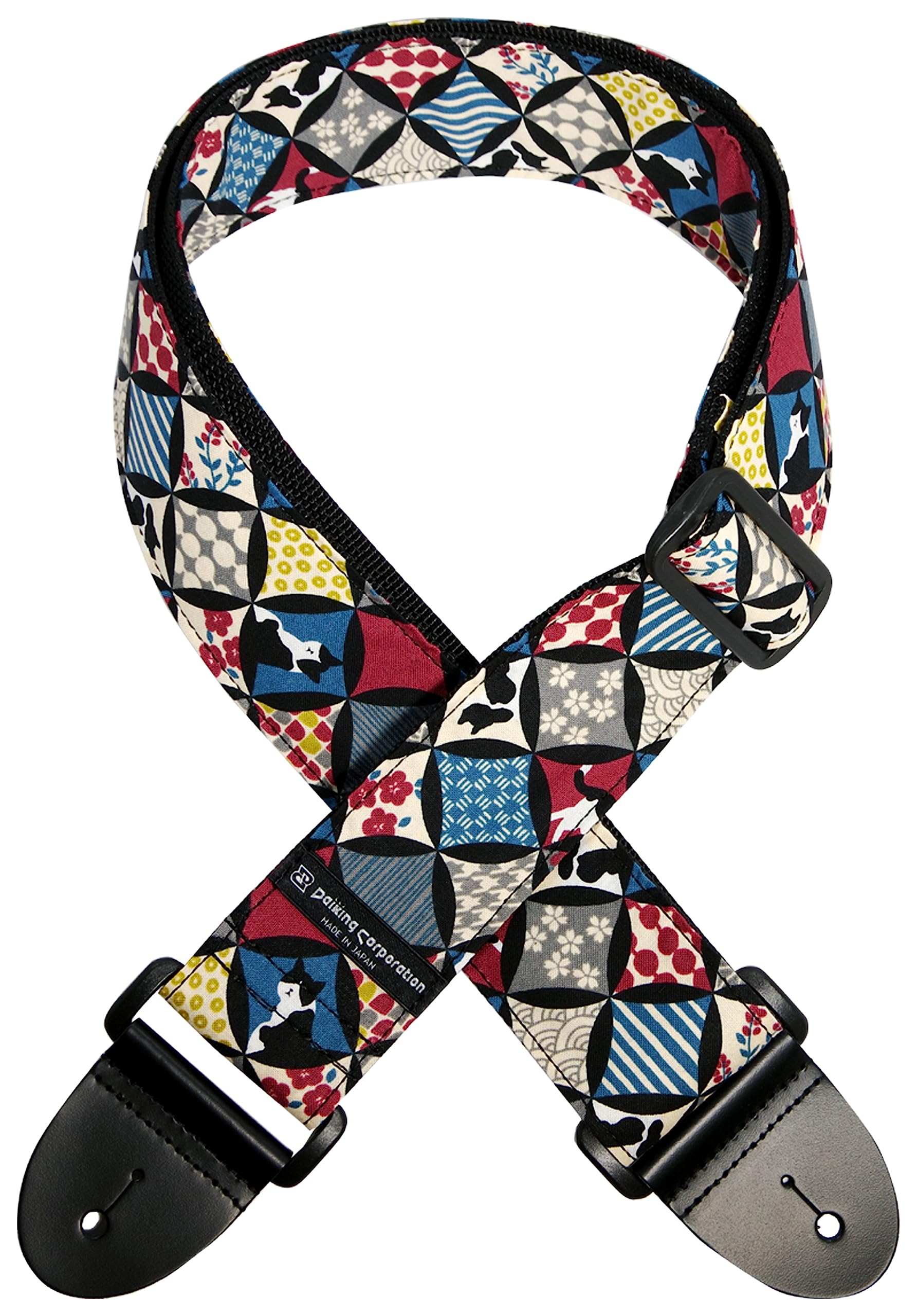 

Daiking Corporation Daiking Guitar Strap Japanese Pattern Cat Cloisonné