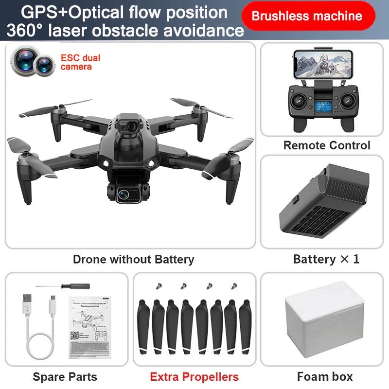 GPS Drone L900 Pro SE MAX 4K, dual professional HD camera, 5G WiFi, 360° brushless motor for obstacle avoidance, RC FPV quadcopt