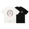 1803 CHROME HEARTS Summer New High Quality Cotton Round Neck Loose Large Size Men's and Women's T-shirt Couple T-shirt