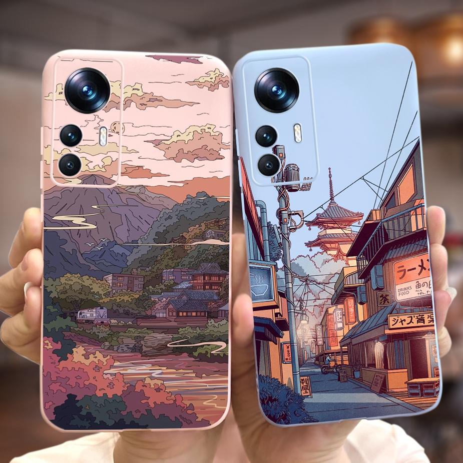 For Xiaomi 12T Pro Case Cute Astronauts Cartoon Cover Soft Silicone Phone Cases For Xiaomi Mi 12T Pro Mi12T 12TPro Fundas Bumper