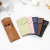 Large Capacity Leather Pen Protective Cover PU Eyeglass Bags Business Fountain Pen Case  Student
