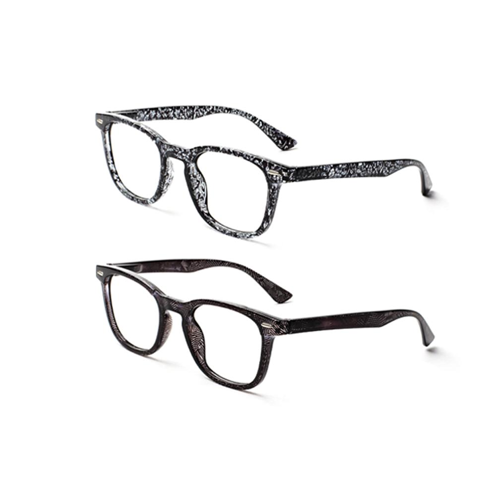 TUREZING Reading Glasses Men Women Metal Hinges Comfortable Decorative Printed Prescription Eyewear +2.0 +2.5