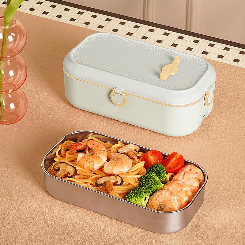 Isolerad elektrisk uppvärmd matlåda för en person