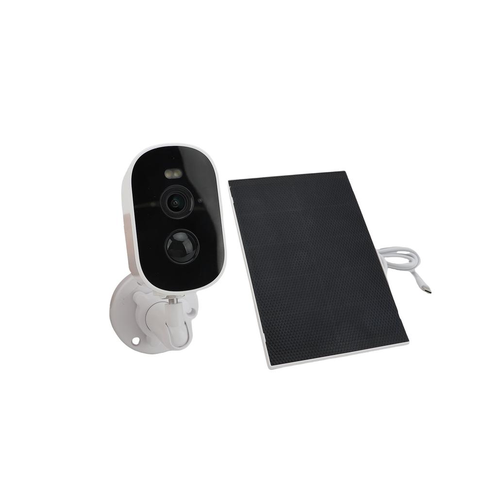Solar Security Camera 4MP 2K 5X Zoom Motion Detection Real Time Intercom IP66 Waterproofing Outdoor