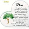 2D Flat, 1pc Condolence Gift For Father In Memory - Acrylic Heart Shaped Condolence Gift For Bereaved Father For Table Centerpiece Memorial (Dad)