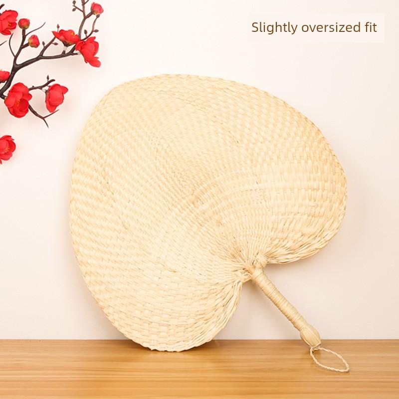 Large Traditional Palm Leaf Fan, Handmade Banana Leaf Fan for Dance, Children's Ancient Style Baby Fan, Fan Surface Weaving Art