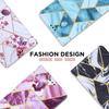Apple 17Pro/16E Marble Patchwork Leather Case with Card Slot for iPhone Air