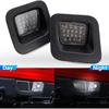 NJSBYL Full LED License Plate Light Assembly OEM Replacement for 2003-2018 D0dge Ram 1500 2500 3500 Pickup Truck Rear Tag License Number Plate Lamps